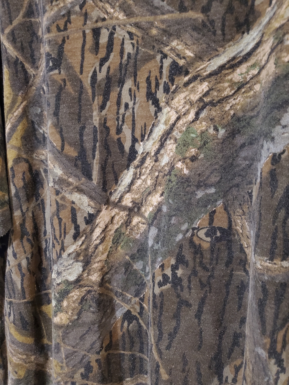 90s Mossy Oak Shadow Woodland Camo Short Sleeve Tee - Brown Realtree - Picture 4 of 7